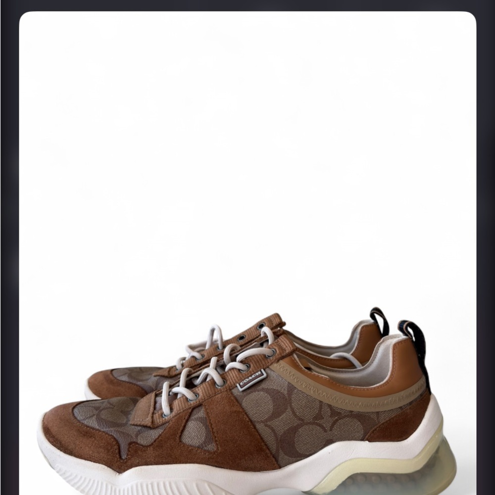 Coach Beige Canvas with Brown Trim